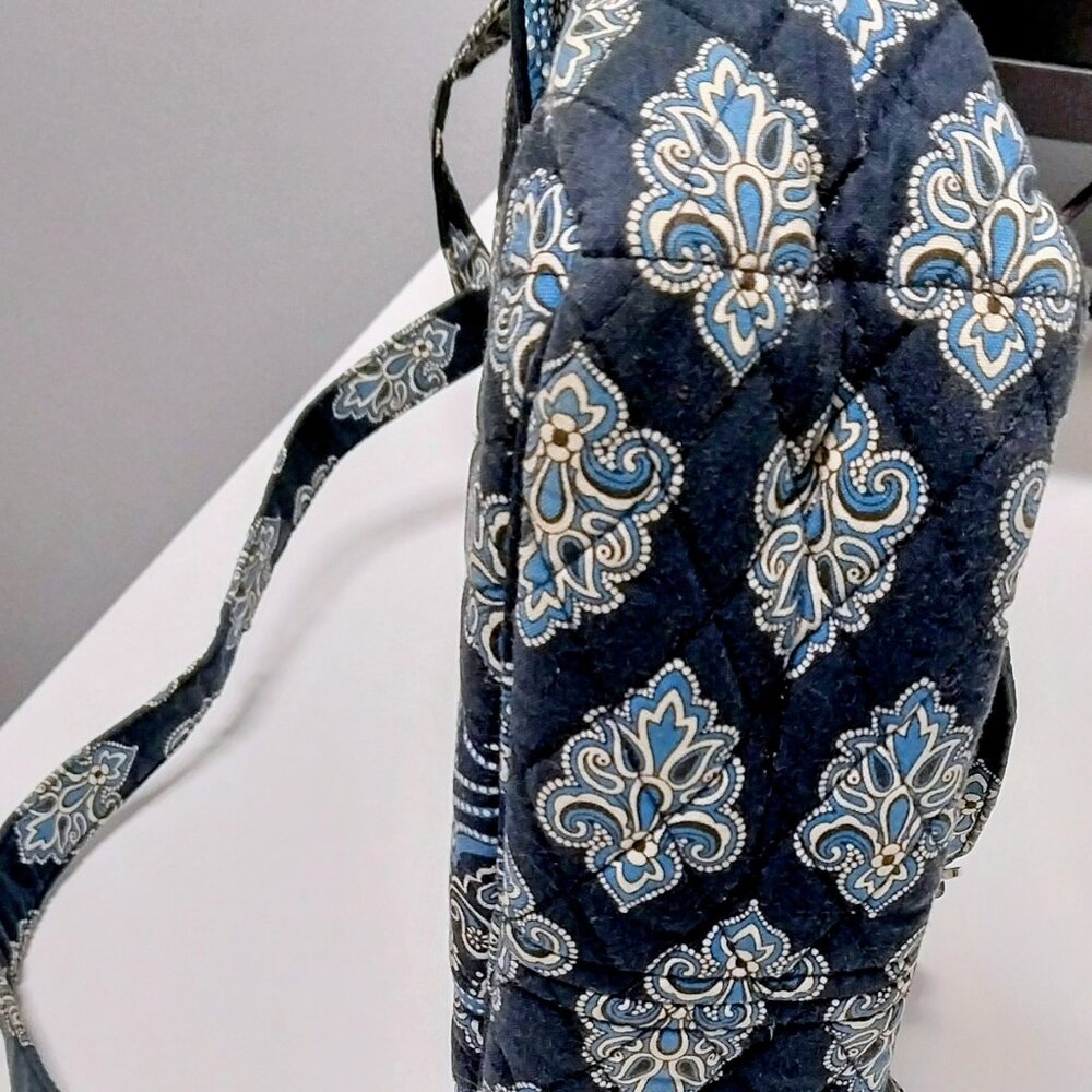 Vera Bradley Floral Pattern Navy Blue Backpack (15”x12”) - Picture 8 of 11